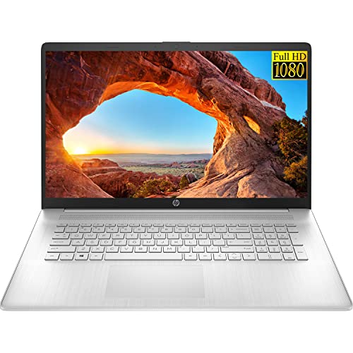 HP 2022 Newest 17 Laptop, 17.3" FHD IPS Display, Intel Core i5-1135G7 Quad-Core Processor, Intel Iris Xe Graphics, 16GB RAM, 1TB PCIe SSD, HDMI, Windows 11 + Microfiber Cloth