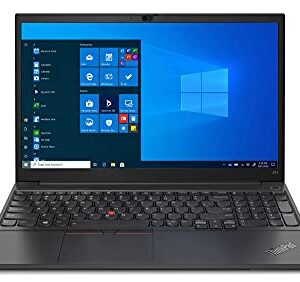 Lenovo ThinkPad E15 G2 15.6" Notebook, Intel Core i5-1135G7, 8GB RAM, 256GB SSD, Intel Iris Xe Graphics, Windows 10 Pro, Glossy Black (20TD00B7US)