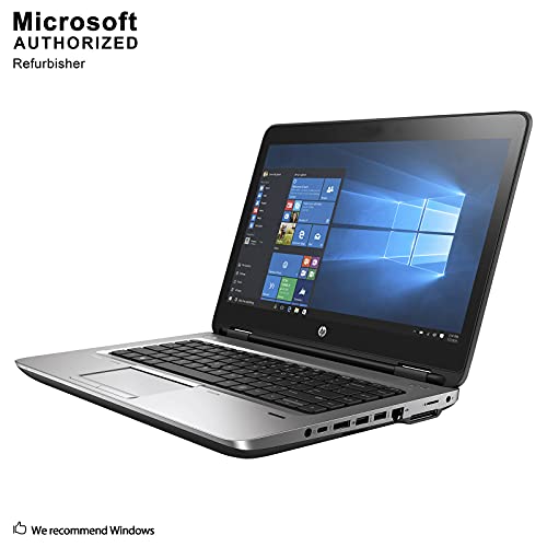 HP ProBook 640 G3 14 Inch Laptop PC, Intel Core i5-7200U up to 3.1GHz, 8G DDR4, 256G SSD, VGA, DP, Windows 10 Pro 64 Bit Multi-Language Support English/French/Spanish(Renewed)