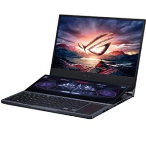 ASUS ROG Zephyrus Duo Gaming Laptop 15.6 UHD 4K Gsync + Secondary Display Core i9-10980HK, NVIDIA GeForce RTX 2080 Super, 32GB DDR4, 2TB RAID 0 Win 10 Pro GX550LXS-XS99 (Renewed)