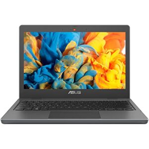 asus 2022 newest military-grade student laptop, 11.6” hd certified eye-care display, intel dual-core processor, 4gb ram, ethernet port, keyboard, usb type-c, win10 pro (256gb storage) (br1100)