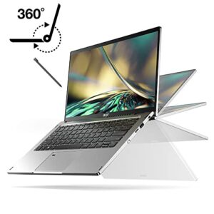 Acer Spin 3 Convertible Laptop | 14" 1920x1080 IPS Touch Display | Intel Core i7-1255U | Intel Iris Xe Graphics | 16GB LPDDR4X | 512GB PCIe Gen 4 SSD | WiFi 6 | Dockable Active Stylus | SP314-55N-76EX