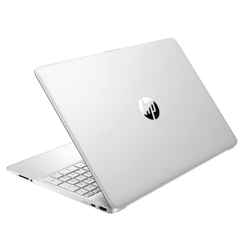 HP 15 Notebook, 15.6" HD Screen, Intel Core i3-1115G4, 12GB DDR4 RAM, 256GB PCIe SSD, Webcam, HDMI, SD Card Reader, Wi-Fi, Windows 11 Home, Natural Silver