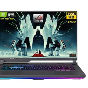 ASUS 2023 New ROG Strix Flagship G15 Gaming Laptop: 15.6" FHD 144Hz IPS Display, AMD Gaming 8-Core Ryzen 7-4800HX, 64GB DDR5, 4TB SSD, 6GB GeForce RTX 3060, WiFi-6, Backlit-KYB, USB-C, Win11H, T.F