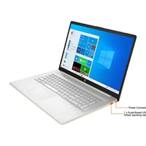 2021 Newest HP Pavilion 17 Laptop, 17.3" HD+ Touchscreen Screen, AMD Ryzen 3 5300U(Beats i7-8265U), 16 GB RAM, 512GB PCIe NVMe SSD, Long Battery Life, Webcam, Mics, WiFi, Windows 10 Home, Gold