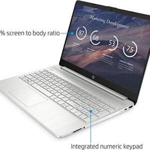 HP 15.6" HD Touchscreen Business &Home Laptop, AMD Ryzen 3 3250U, 8GB DDR4, 256GB NVMe SSD, HDMI Bluetooth WiFi Webcam, Long Battery Life, Natural Silver, Windows 11 Home, Goldoxis Card