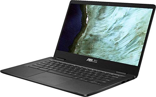 ASUS Chromebook 14" HD LED-Backlit Screen Laptop, Intel Celeron N3350, 4GB DDR4, 32GB eMMC SSD, Wi-Fi, Bluetooth, Webcam, Online Class Ready, Chrome OS, TWE 64GB MicroSD Card