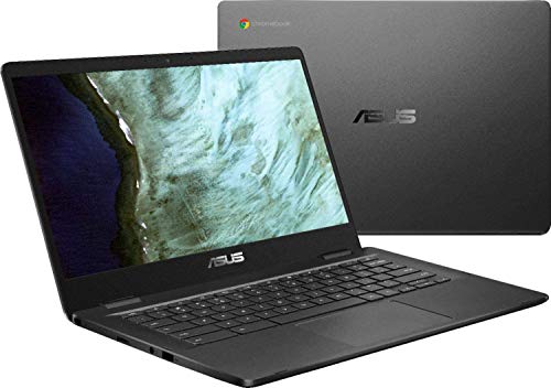 ASUS Chromebook 14" HD LED-Backlit Screen Laptop, Intel Celeron N3350, 4GB DDR4, 32GB eMMC SSD, Wi-Fi, Bluetooth, Webcam, Online Class Ready, Chrome OS, TWE 64GB MicroSD Card