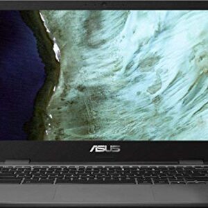 ASUS Chromebook 14" HD LED-Backlit Screen Laptop, Intel Celeron N3350, 4GB DDR4, 32GB eMMC SSD, Wi-Fi, Bluetooth, Webcam, Online Class Ready, Chrome OS, TWE 64GB MicroSD Card