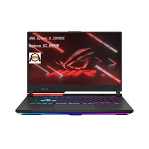 ASUS - ROG Strix G15 Advantage Edition- 15.6" QHD(2560 x 1440) Gaming Laptop - Radeon RX 6800M- AMD Ryzen 9 5980HX -Win 11 Home，with HDMI Cable (64GB RAM | 4TB PCIe SSD)