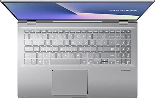 Asus Zenbook Flip 15 2-in-1 Laptop 15.6” FHD IPS Slim bezels Touchscreen AMD Ryzen 5000 Series Octa-core Ryzen 7 5700U (Beat i7-10710U) 8GB RAM 256GB SSD GeForce MX450 2GB Backlit Win11 Silver + Pen