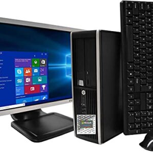 Microsoft Authorized ished- HP Elitedesk PC, Intel i5-3470-3.2 Ghz, 8GB Ram, 500GB Hard Drive, DVD, WiFi, Windows 10 Pro, with 22-inch LCD Panel (Renewed)