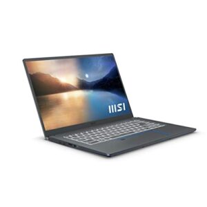 MSI Prestige 15 Thin and Performance Driven Laptop: 15.6" FHD 1080p, Intel Core i5- 155G7, NVIDIA GeForce GTX 1650, 16GB, 512GB SSD, Thunderbolt, WiFi 6E, Win10PRO, Carbon Gray (A11SC-048)