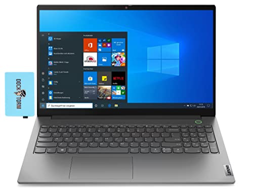 2022 Newest Lenovo ThinkBook 15 G3 ACL 15.6" 60Hz FHD IPS Business Laptop (AMD Ryzen 5 5500U 6-Core, 8GB RAM, 256GB SSD, AMD Radeon, Backlit KB, WiFi 6, BT 5.2, HD Webcam, Win 10 Pro) w/Hub