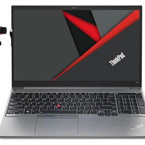 Lenovo 2023 Newest ThinkPad E15 Laptop, 15.6 Inch FHD Display, Intel Core i5-1235U (10 Core), 16GB RAM, 512GB SSD, Intel Iris Xe Graphics, Bluetooth, Windows 10 Pro, Bundle with JAWFOAL USB Webcam