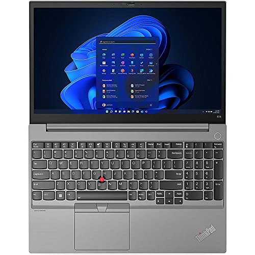 Lenovo 2023 Newest ThinkPad E15 Laptop, 15.6 Inch FHD Display, Intel Core i5-1235U (10 Core), 16GB RAM, 512GB SSD, Intel Iris Xe Graphics, Bluetooth, Windows 10 Pro, Bundle with JAWFOAL USB Webcam