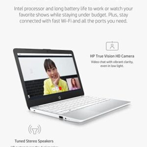 HP Stream 11 Laptop, Intel Celeron N4020, 4 GB RAM, 64 GB Storage, 11.6” HD Anti-Glare Display, Windows 11, Long Battery Life, Thin & Portable, Includes Microsoft 365 (11-ak0040nr, 2021 Diamond White)