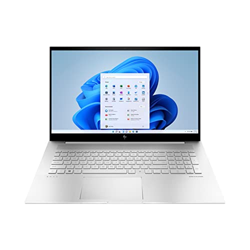 2022 HP Envy 17.3" FHD Touchscreen Laptop, Intel Core i7-1165G7, 64GB RAM, 2TB SSD, Backlit Keyboard, Intel Iris Xe Graphics, Fingerprint Reader, Webcam, Windows 11 Pro, Silver, 32GB USB Card