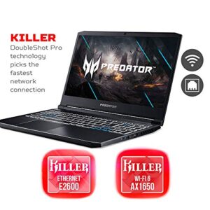 Acer Predator Helios 300 Gaming Laptop, Intel i7-10750H, NVIDIA GeForce RTX 3060 Laptop GPU, 15.6" Full HD 144Hz 3ms IPS Display, 16GB DDR4, 512GB NVMe SSD, WiFi 6, RGB Keyboard, PH315-53-71HN