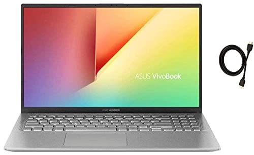 ASUS Newest VivoBook S712JA 17.3" FHD Premium Business Laptop, 10th Gen Intel Quad-Core i5-1035G1 Upto 3.6GHz, 12GB RAM, 512GB PCIe SSD, Backlit Keyboard, Windows 10 Pro + HDMI Cable, Silver