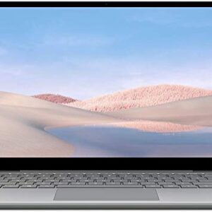 Microsoft Surface Laptop Go 12.4" Touchscreen Laptop PC, Intel Quad-Core i5-1035G1, 4GB RAM, 64GB eMMC, Webcam, Win 10 Pro, Bluetooth, Online Class Ready - Platinum