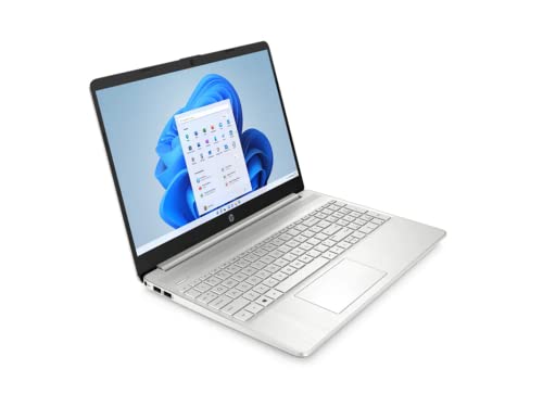 HP 2022 15.6" FHD Touchscreen Laptop Computer, Intel Core i5-1135G7 Processor, 12GB DDR4 RAM, 256GB SSD, Intel Iris Xe Graphics, HD Webcam, Media Card Reader, Windows11, Silver, 32GB USB Card