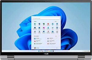 2022 newest asus zenbook 2 in 1 15.6” fhd touch screen laptop | amd ryzen 7 5700u ( beat i7-1165g7) | 8gb ram | 256gb ssd | backlit keyboard | windows 11 | grey | with usb3.0 hub bundle
