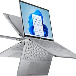 2022 Newest ASUS ZenBook 2 in 1 15.6” FHD Touch Screen Laptop | AMD Ryzen 7 5700U ( Beat i7-1165G7) | 8GB RAM | 256GB SSD | Backlit Keyboard | Windows 11 | Grey | with USB3.0 HUB Bundle