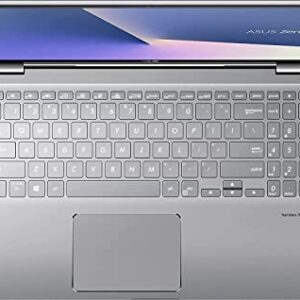 2022 Newest ASUS ZenBook 2 in 1 15.6” FHD Touch Screen Laptop | AMD Ryzen 7 5700U ( Beat i7-1165G7) | 8GB RAM | 256GB SSD | Backlit Keyboard | Windows 11 | Grey | with USB3.0 HUB Bundle