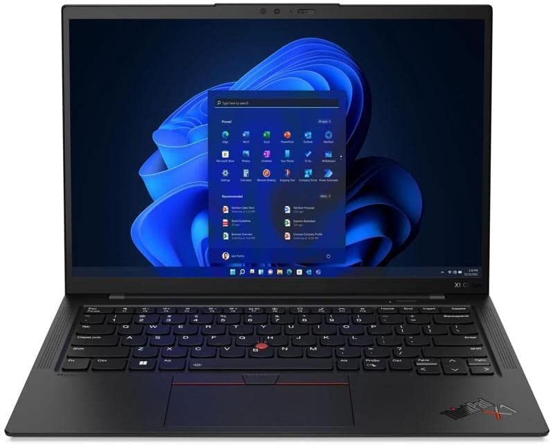 Lenovo ThinkPad X1 Carbon Gen 10 Intel 14", Touchscreen Laptop- 12th Gen Intel Core Windows 11 Pro i7-1270P vPro ,512 GB SSD - 32 GB IPS LPDDR5 5200MHz,Wi-Fi 6 Black + Zipnology Screen Cloth – New