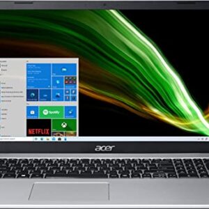 Acer 2022 Newest Aspire 3 Laptop, 17.3 inch HD Display, Intel Core i3-1115G4, 12GB RAM, 512GB SSD, Intel UHD Graphics, Wi-Fi, Windows 11 Home, Silver, Bundle with JAWFOAL