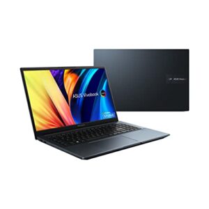 ASUS Vivobook Pro 15 OLED Laptop, 15.6” 2.8K OLED Display, AMD Ryzen 7 6800H Mobile CPU, NVIDIA GeForce RTX 3050 GPU, 16GB RAM, 512GB SSD, Windows 11 Home, Quiet Blue, M6500RC-DB71