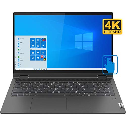 Lenovo Flex 5 2-in-1 Laptop, 15.6" 4K UHD IPS 500nits Touch Display, Intel i7-1165G7, NVIDIA GeForce MX450, 16GB RAM, 1TB PCle SSD, Type-C, Fingerprint, Wi-Fi 6, Win 11 Pro (11th gen | MX450)