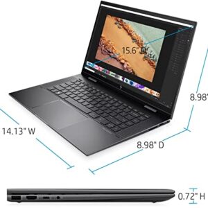 HP 2022 Newest Envy 2-in-1 x360 15.6" IPS FHD Touchscreen Laptop, AMD Ryzen 7 5700U(Beats Intel i9-10885H), 32GB DDR4 RAM, 1024GB SSD, Backlit Keyboard, Fingerprint, W/Stylus Pen, Win 10 Home, Black