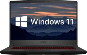 msi gf65 gaming laptop, 15.6″ fhd 144hz display, intel core i5-10500h, 32gb ddr4 memory, 1tb pcie ssd, geforce rtx 3060 graphics, backlit keyboard, webcam, type-c, hdmi, windows 11 home, black