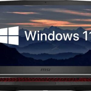 MSI GF65 Gaming Laptop, 15.6" FHD 144Hz Display, Intel Core i5-10500H, 32GB DDR4 Memory, 1TB PCIe SSD, GeForce RTX 3060 Graphics, Backlit Keyboard, Webcam, Type-C, HDMI, Windows 11 Home, Black