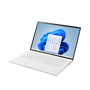LG Gram 14Z90P Laptop 14" Ultra-Lightweight, (1920 x 1200), Intel Evo 11th gen CORE i5 , 8GB RAM, 256GB SSD, Windows 11 Home, 25.5 Hour Battery, Alexa Built-in, 2X USB-C, HDMI, USB-A - White