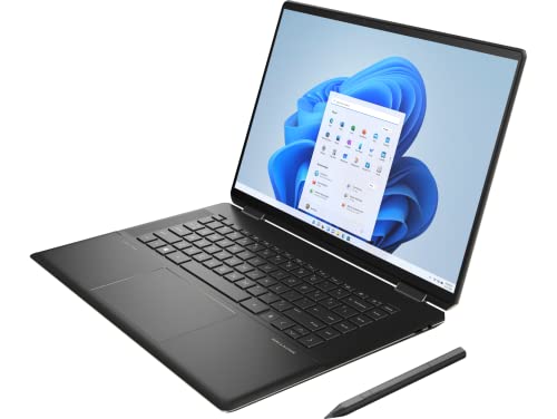 NewHP Spectre x360 2-in-1 Convertible Ultrabook Laptop, 16" 3K+Touchscreen IPS, Intel Core i7-11390H, 16GB RAM 1TB SSD, Upto17H Battery, HDMI Webcam Fingerprint Thunderbolt4 Type-C WiFi6 Win11H