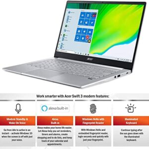 Acer Swift 3 Ultra Light Laptop AMD Ryzen 7 4700U 8-Core Processor 8GB DDR4 512GB NVMe SSD WiFi 6 Backlit Keyboard Fingerprint Reader SF314-42 Windows 11 (Renewed)