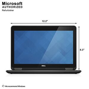 Dell Latitude E7240 12.5in HD Laptop Computer, Intel Core i5-4300U up to 3.0GHz, 8GB RAM, 256GB SSD, HDMI, WiFi 802.11ac, USB 3.0, Bluetooth 4.0, Windows 10 Professional (Renewed)