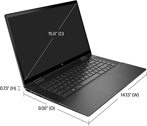 HP Envy x360 2-in-1 15.6" FHD Touchscreen Convertible Laptop Computer, 6-Core AMD Ryzen 5 5625U (Up to 4.3 GHz), 16GB RAM, 1TB PCIe SSD, Backlit Keyboard, Wi-Fi, Bluetooth, Windows 11 Home, w/Battery