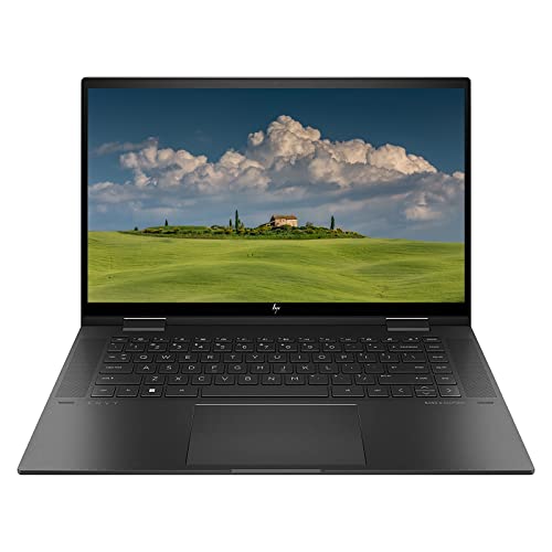 HP Envy x360 2-in-1 15.6" FHD Touchscreen Convertible Laptop Computer, 6-Core AMD Ryzen 5 5625U (Up to 4.3 GHz), 16GB RAM, 1TB PCIe SSD, Backlit Keyboard, Wi-Fi, Bluetooth, Windows 11 Home, w/Battery