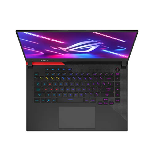 ASUS ROG Strix G15 (2021) Gaming Laptop, 15.6” 300Hz IPS Type FHD Display, NVIDIA GeForce RTX 3070, AMD Ryzen R9-5900HX, 16GB DDR4, 1TB PCIe NVMe SSD, RGB Keyboard, Windows 10, G513QR-ES96