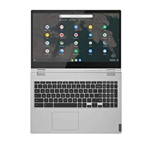 Lenovo Chromebook C340 Laptop, 15.6" FHD (1920 X 1080) Display, Intel Core i3-8130U Processor, 4GB DDR4 RAM, 64GB SSD, Intel UHD Graphics 620, Chrome OS, 2 In 1 Touchscreen, 81T90002UX, Mineral Grey