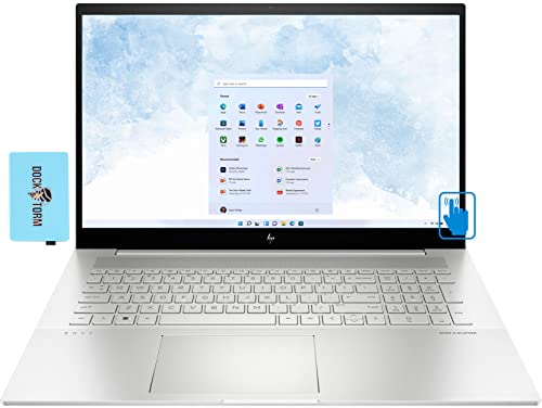 HP Envy 17t-cr00 Home & Business Laptop (Intel i7-1260P 12-Core, 32GB RAM, 1TB PCIe SSD, Intel Iris Xe, 17.3" 60Hz Touch Full HD (1920x1080), WiFi, Bluetooth, Backlit KB, Win 11 Pro) with Hub