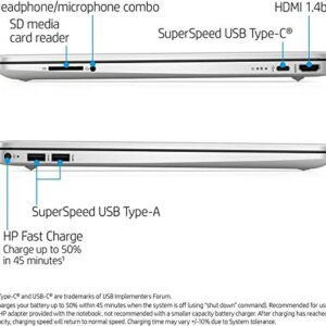 HP 2022 15.6" HD Touchscreen Laptop, AMD Ryzen 3 3250U Processor, 4GB RAM, 256GB SSD, Backlit Keyboard, HDMI, AMD Radeon Graphics, Windows 10 S, Natural Silver, W/ IFT Accessories