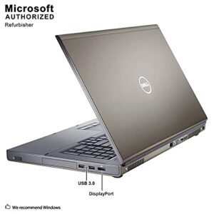 Dell Precision M6600 17.3 Inch Workstation Laptop, Intel Core i7-2720QM up to 3.3GHz, 8G DDR3, 500G, VGA, HDMI, DP, Windows 10 Pro 64 Bit Multi-Language Support English/French/Spanish(Renewed)