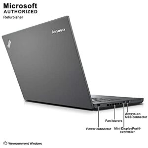 Lenovo ThinkPad T440 14in NoteBook PC - Intel Core i5-4300u 1.90GHz 8GB 250GB SSD Windows 10 Professional (Renewed)