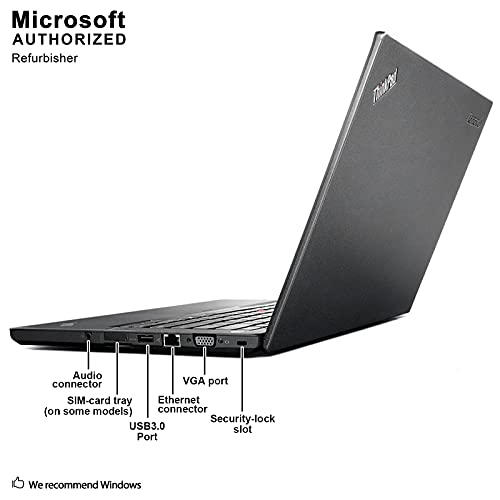 Lenovo ThinkPad T440 14in NoteBook PC - Intel Core i5-4300u 1.90GHz 8GB 250GB SSD Windows 10 Professional (Renewed)