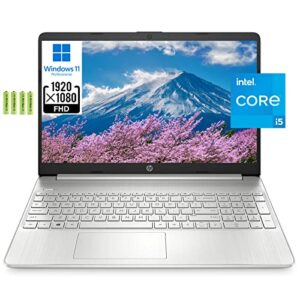 HP Windows 11 Pro 15 15.6" FHD Business Laptop Computer,11th Gen Intel Core i5-1135G7, 16GB RAM 256GB SSD, Intel Iris Xe Graphic, Numeric Pad, Long Battery Life, Wi-Fi 5, Bluetooth 4.2, USB, w/Battery